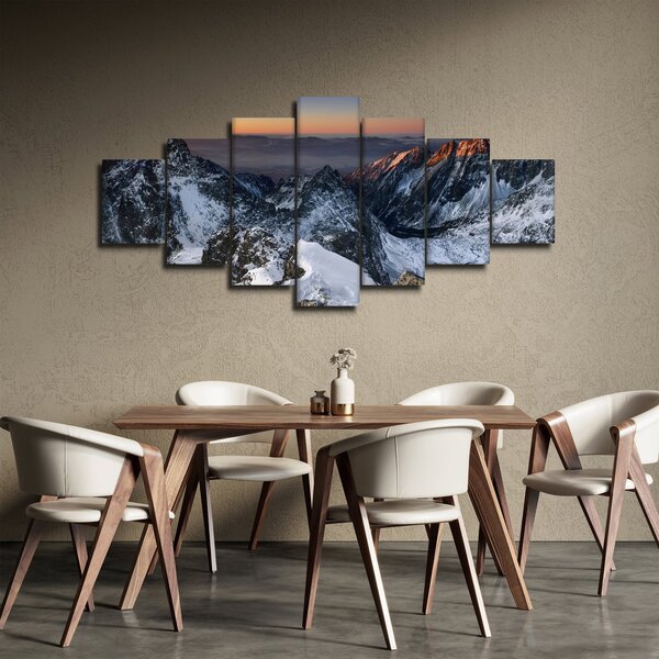 Obraz - Východ slunce v horách (210x100 cm)