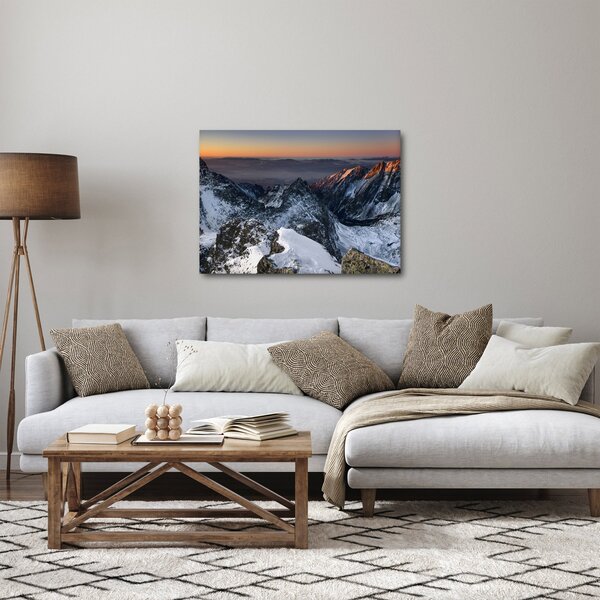 Obraz - Východ slunce v horách (70x50 cm)