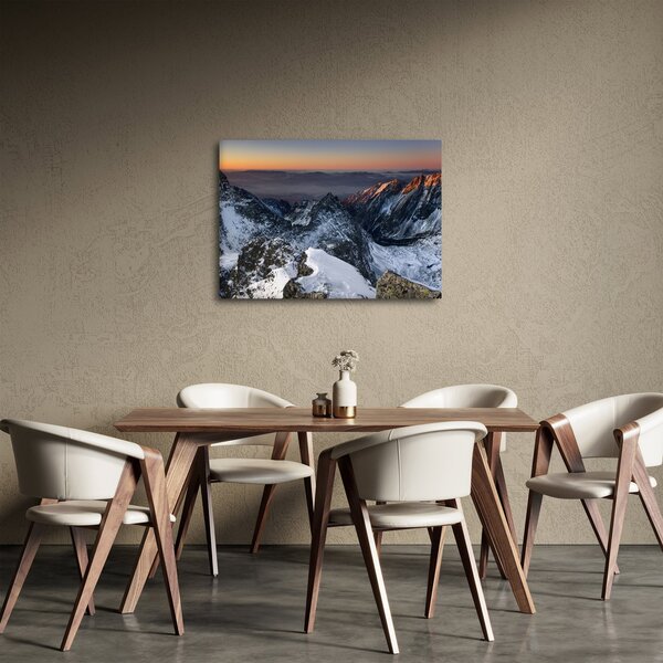 Obraz - Východ slunce v horách (70x50 cm)