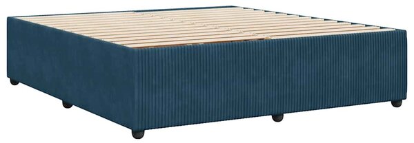 Rám postele modrý 200 x 200 cm samet 3285034