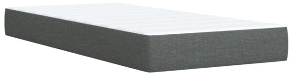 Box spring postel s matrací tmavě šedá 80 x 200 cm textil 3285089