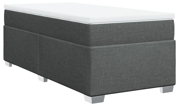 Box spring postel s matrací tmavě šedá 80 x 200 cm textil 3285089