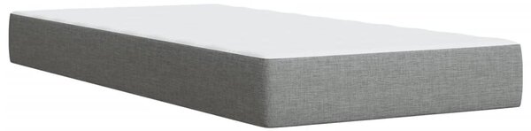 Box spring postel s matrací světle šedá 80 x 200 cm textil 3285088