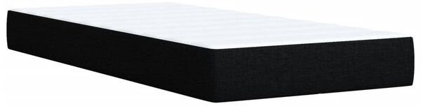 Box spring postel s matrací černá 80 x 200 cm textil 3285090