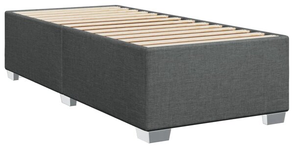 Box spring postel s matrací tmavě šedá 80 x 200 cm textil 3290309