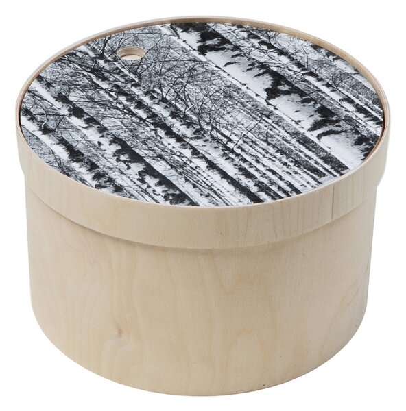 Miiko Design Box na pečivo s prkénkem Birch forest
