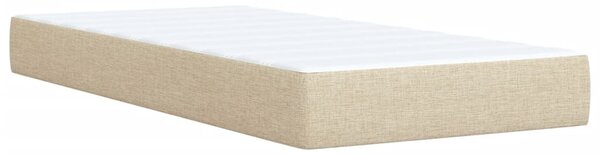 Box spring postel s matrací krémová 80 x 200 cm textil 3290334