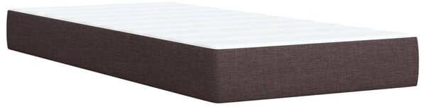 Box spring postel s matrací tmavě hnědá 80x200 cm textil 3285334