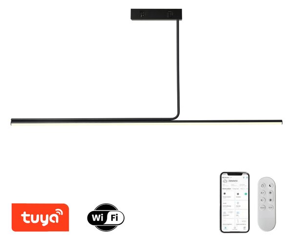 Immax NEO LITE ASTA Smart závěsné svítidlo černé 125cm 28W Tuya WiFi s podporou BEACON