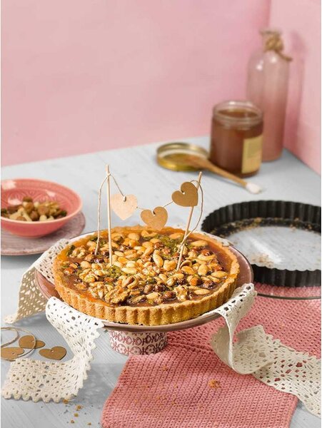Forma na quiche s odnímatelným skleněným dnem 28 cm Crystal Baking - KAISER