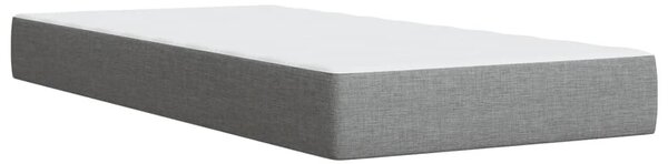 Box spring postel s matrací světle šedá 80 x 200 cm textil 3285428