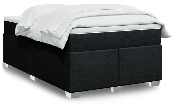 Box spring postel s matrací černá 120x190 cm textil 3285118