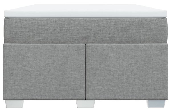 Box spring postel s matrací světle šedá 120x190 cm textil 3285116