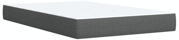 Box spring postel s matrací tmavě šedá 120x200 cm textil 3285464