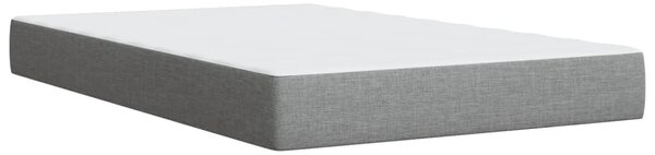 Box spring postel s matrací světle šedá 120x190 cm textil 3285116