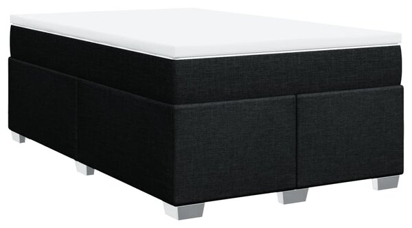 Box spring postel s matrací černá 120x190 cm textil 3285118