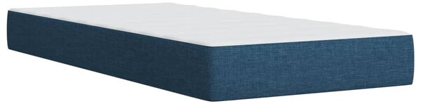 Box spring postel s matrací modrá 90x200 cm textil 3285448