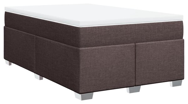 Box spring postel s matrací tmavě hnědá 120x190 cm textil 3285119