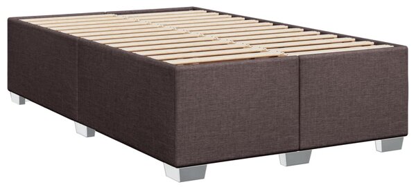 Box spring postel s matrací tmavě hnědá 120x190 cm textil 3290430