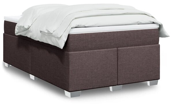 Box spring postel s matrací tmavě hnědá 120x190 cm textil 3285119