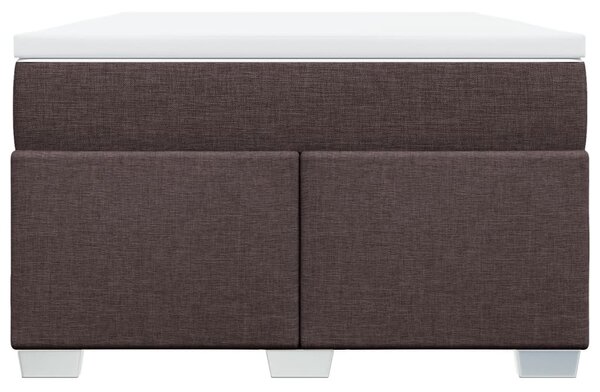 Box spring postel s matrací tmavě hnědá 120x190 cm textil 3285119