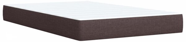 Box spring postel s matrací tmavě hnědá 120x190 cm textil 3290430