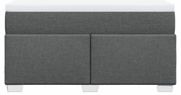 Box spring postel s matrací tmavě šedý 140 x 190 cm textil 3285131