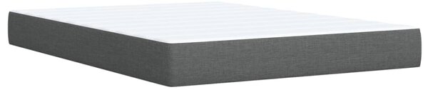 Box spring postel s matrací tmavě šedý 140 x 190 cm textil 3285374