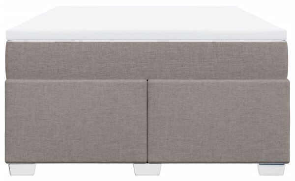 Box spring postel s matrací taupe 140x190 cm textil 3285134