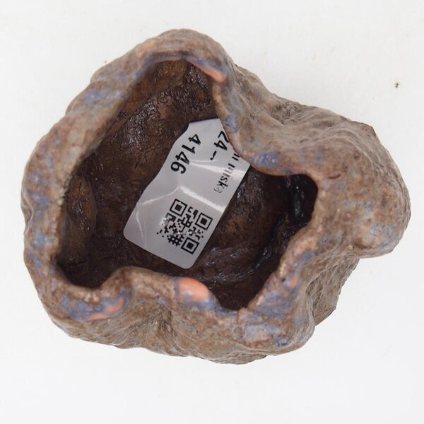 E-bonsai Keramická Skořápka 7 x 4,5 x 6 cm hnědá