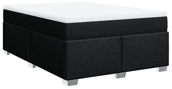 Box spring postel s matrací černá 140 x 190 cm textil 3285132