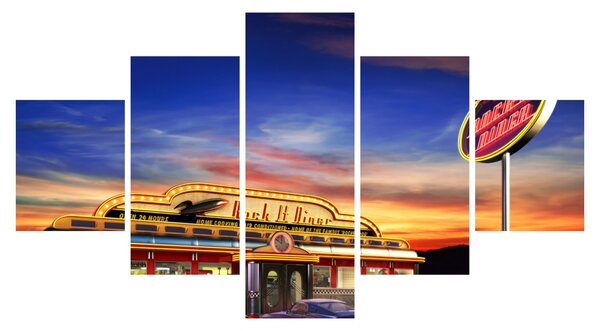 Obraz - Večerní bar (125x70 cm)