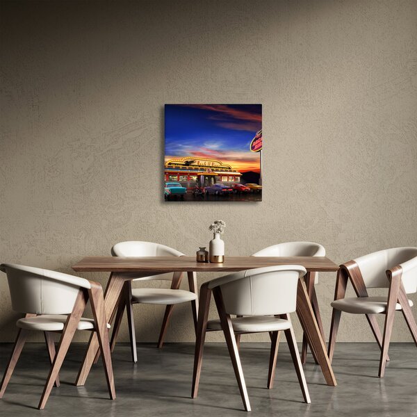 Obraz - Večerní bar (30x30 cm)