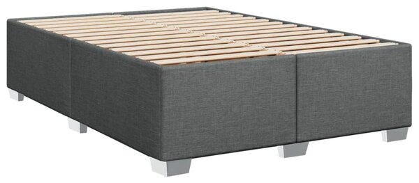Box spring postel s matrací tmavě šedý 140 x 190 cm textil 3290498