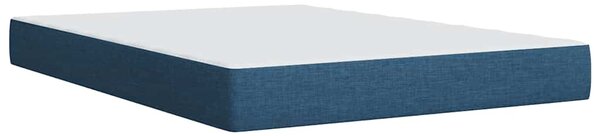 Box spring postel s matrací modrá 140x190 cm textil 3285903