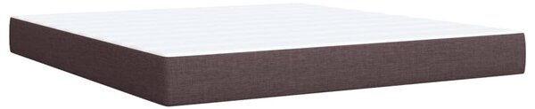 Box spring postel s matrací tmavě hnědá 180x200 cm textil 3285154