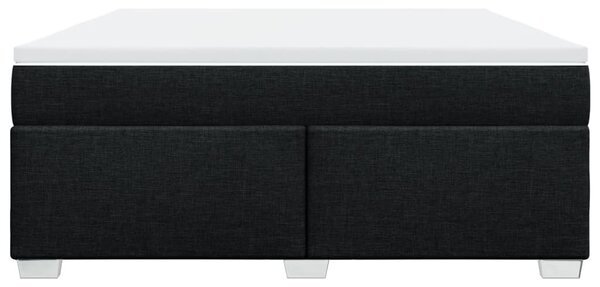Box spring postel s matrací černá 180x200 cm textil 3285153