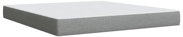 Box spring postel s matrací světle šedá 180 x 200 cm textil 3285967
