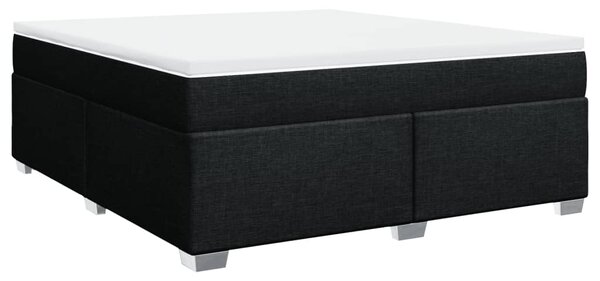 Box spring postel s matrací černá 180x200 cm textil 3285153