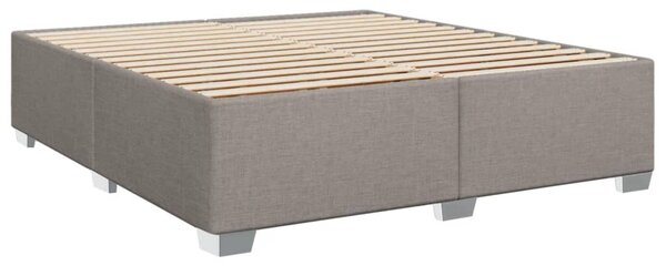 Box spring postel s matrací taupe 200x200 cm textil 3290613