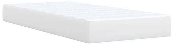 Box spring postel s matrací bílá 80 x 200 cm umělá kůže 3285186