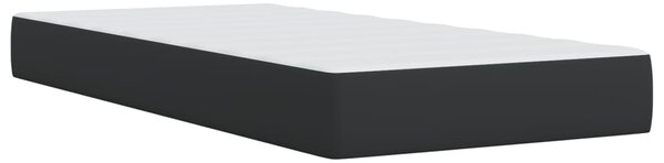 Box spring postel s matrací černá 80 x 200 cm umělá kůže 3290696
