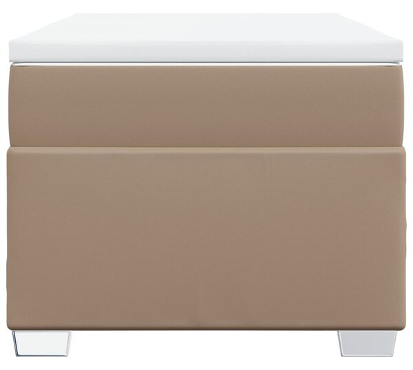 Box spring postel s matrací cappuccino 90x200 cm umělá kůže 3285196