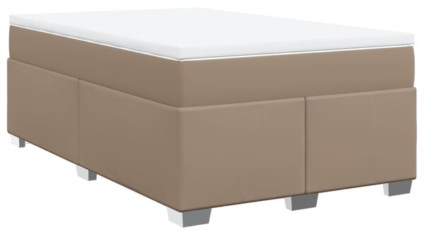 Box spring postel s matrací cappuccino 120x190 cm umělá kůže 3285204