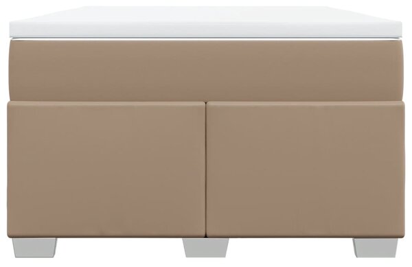 Box spring postel s matrací cappuccino 120x190 cm umělá kůže 3285204