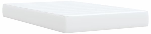 Box spring postel s matrací bílá 120x190 cm umělá kůže 3285202