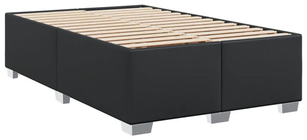 Box spring postel s matrací černá 120x190 cm umělá kůže 3285201