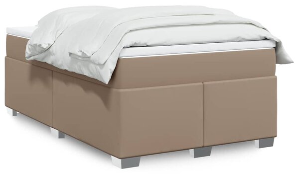 Box spring postel s matrací cappuccino 120x190 cm umělá kůže 3285204