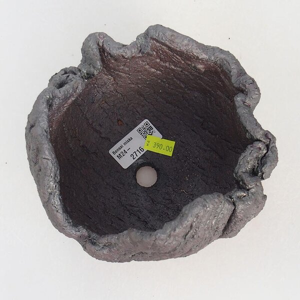 E-bonsai Keramická Skořápka 14 x 13 x 11,5 cm kovová