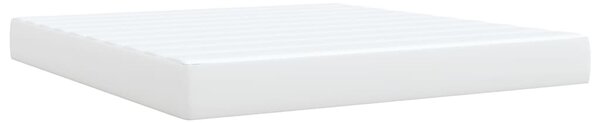 Box spring postel s matrací bílá 180x200 cm umělá kůže 3285222